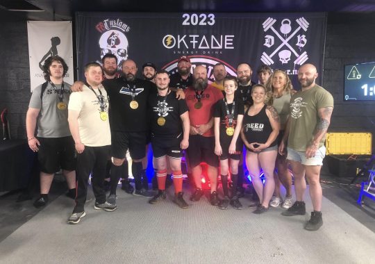 Etowah Barbell Club member group photo.